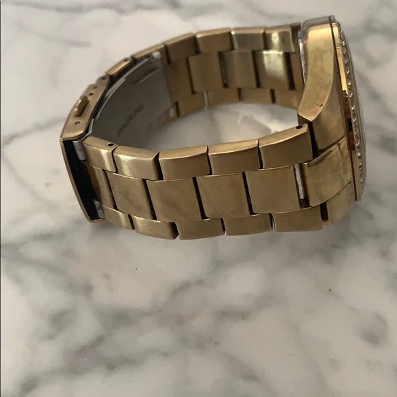 Gorgeous Gold with Diamond Face Guess Watch